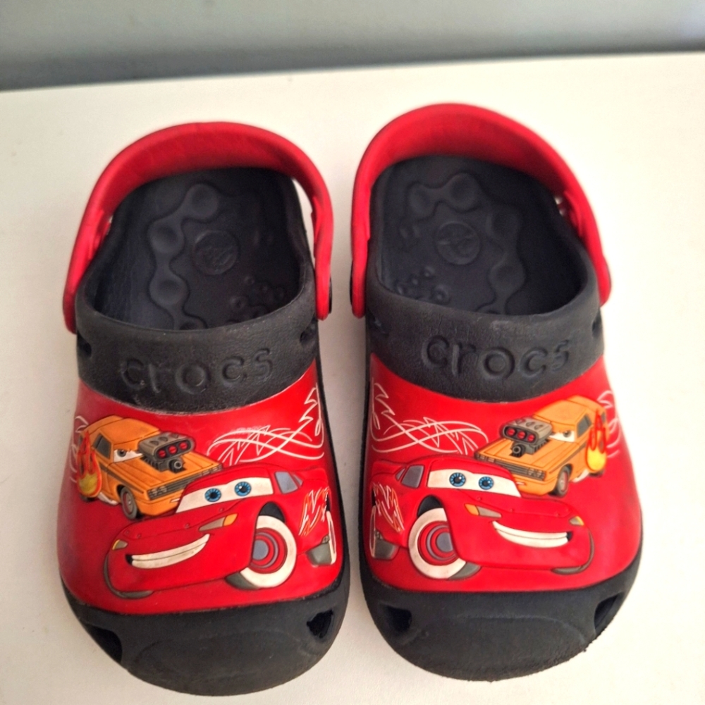 CROCS Kids Red and Black Character Clogs